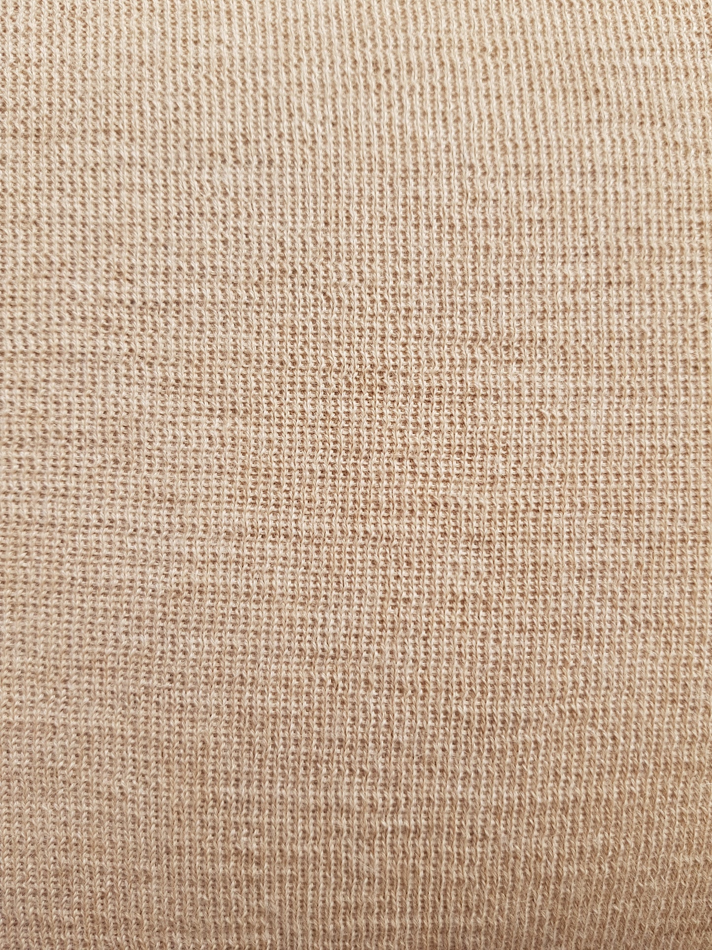 Alpaka Bündchen Beige / halbe Breite