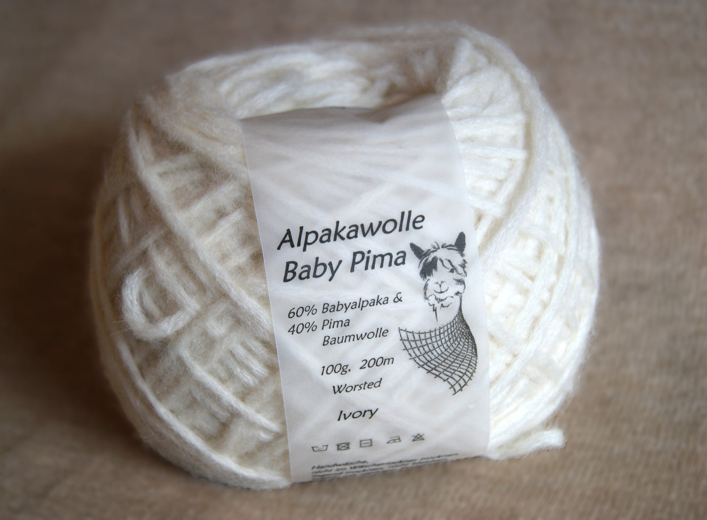 Baby-Pima-Luftgarn Ivory