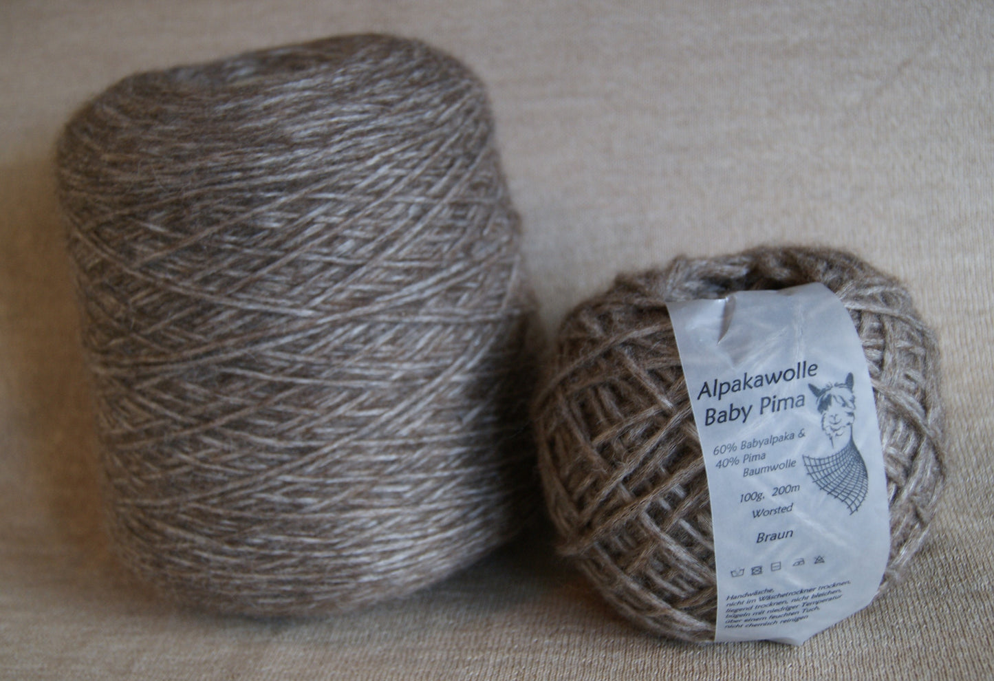 Baby-Pima-Luftgarn Braun