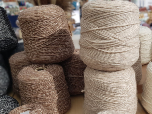 Baby-Pima-Luftgarn Beige Kone 500g