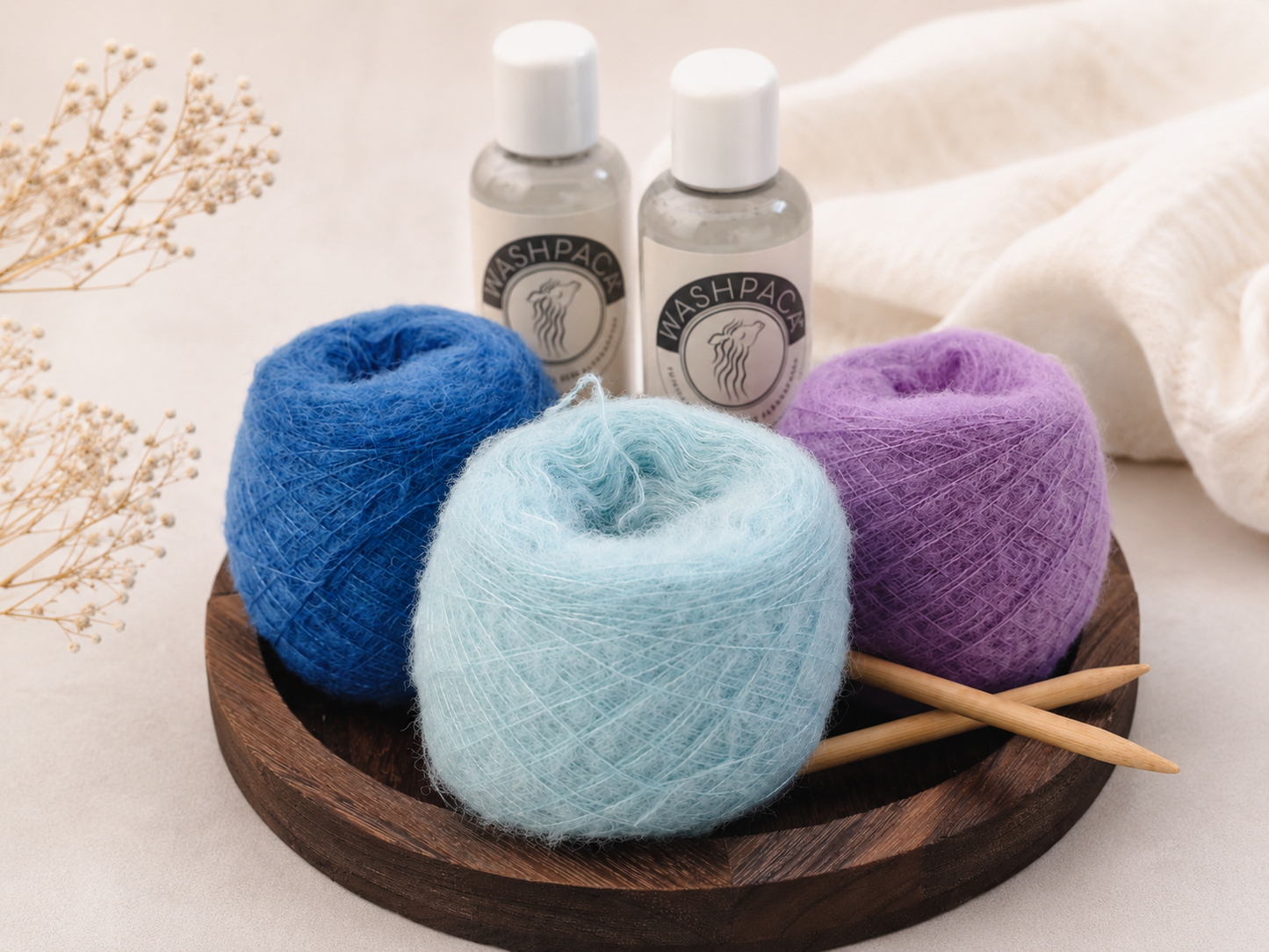 Alpaka-Seide mit Mohair