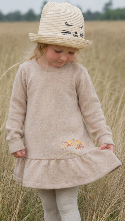 Kinder Kleid Gr. 104 mit Stickerei