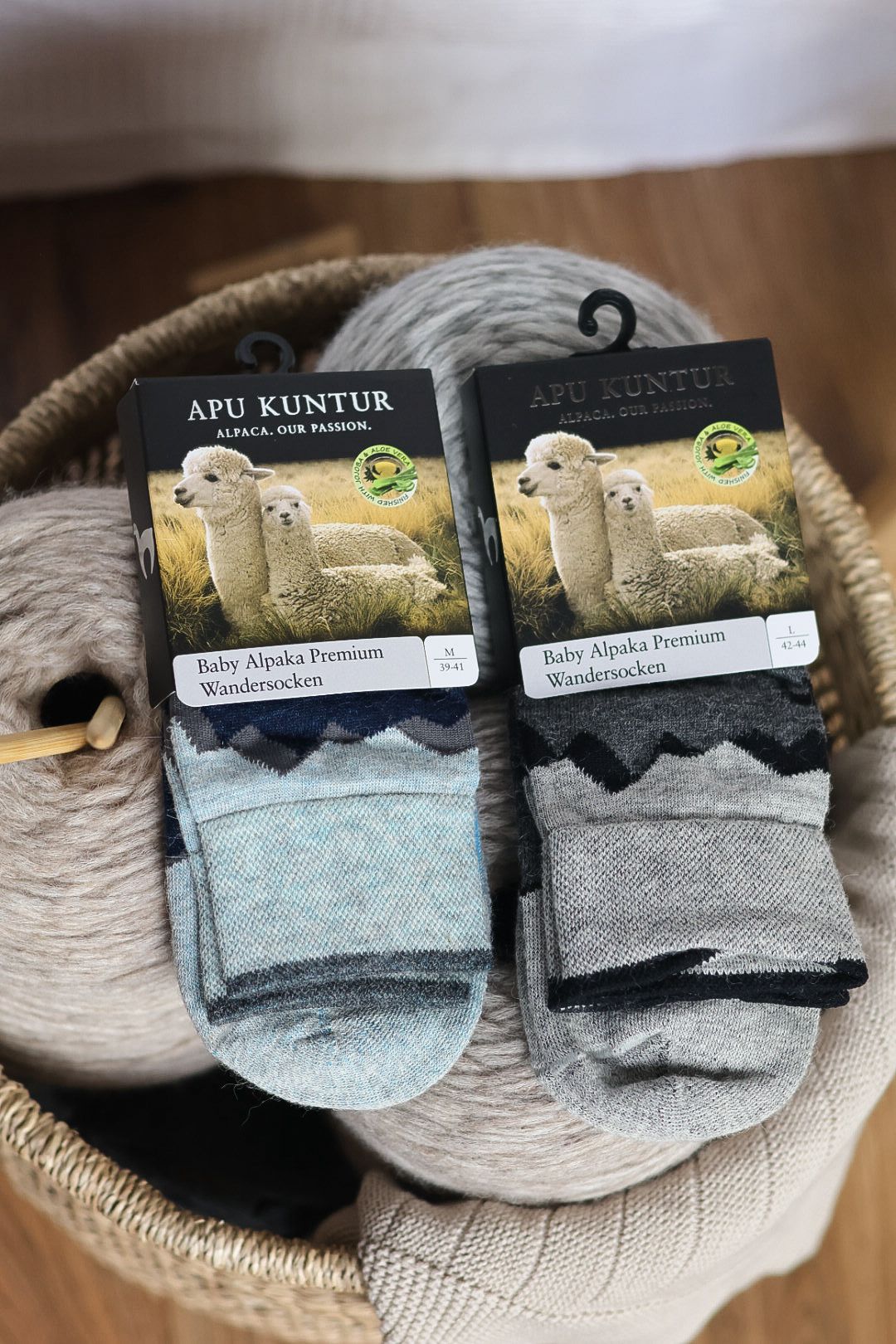 Alpaka Wandersocken