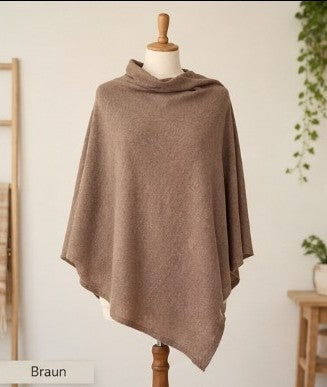 Poncho aus Sommerstrick