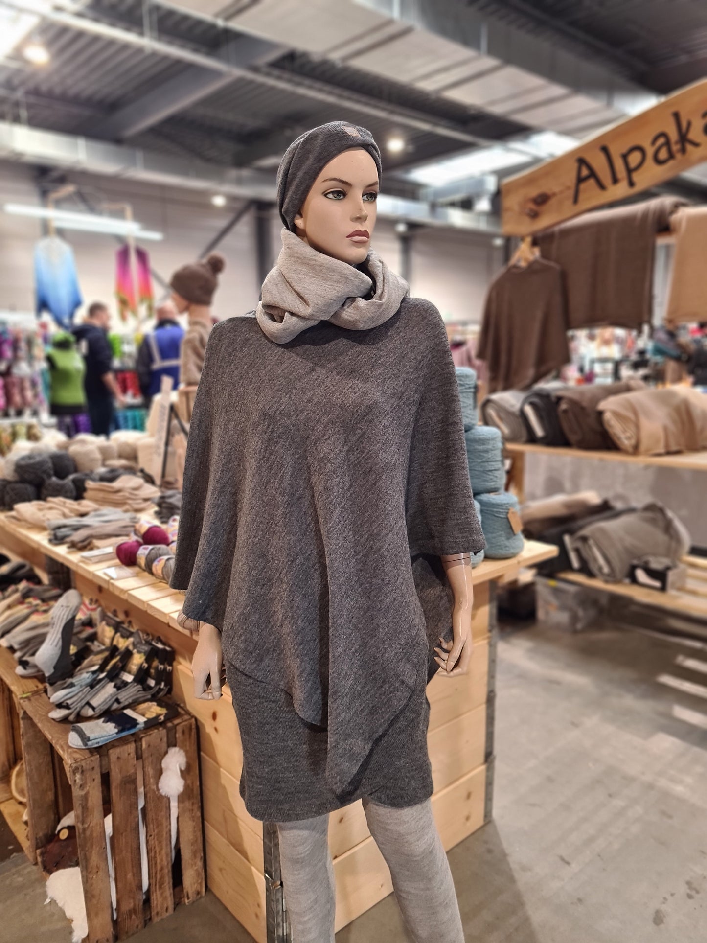 Poncho aus Sommerstrick