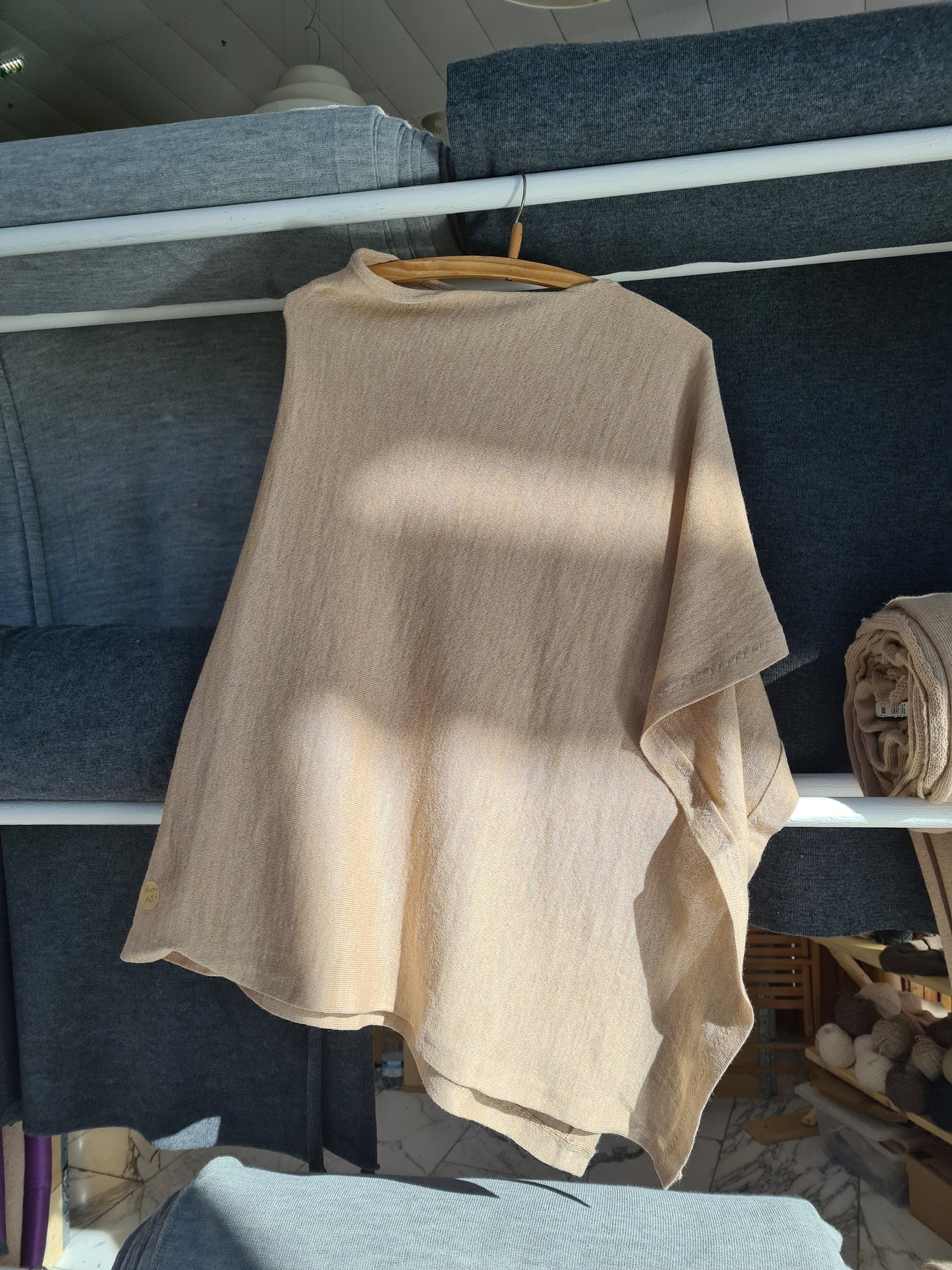 Poncho aus Sommerstrick