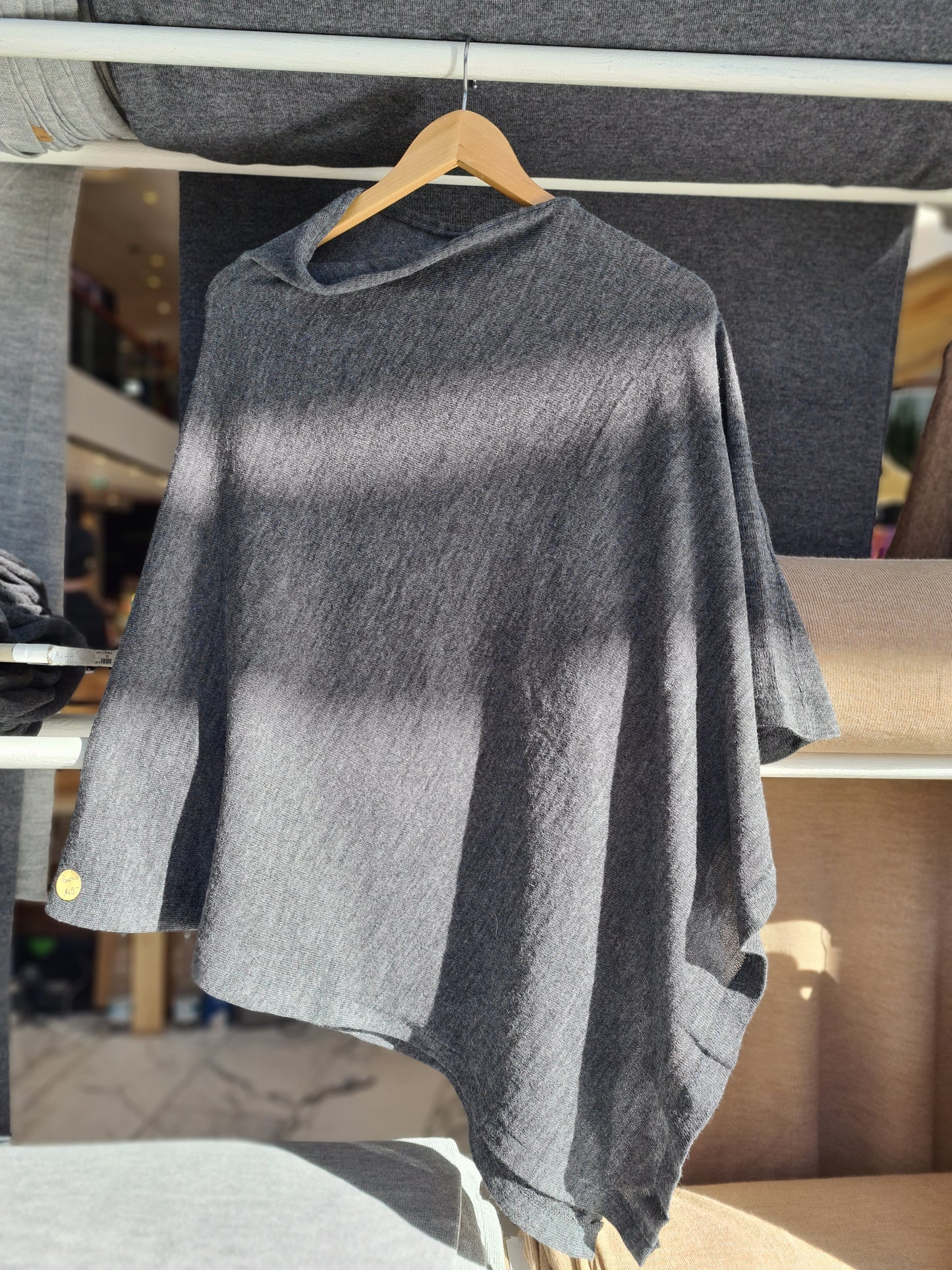 Poncho aus Sommerstrick